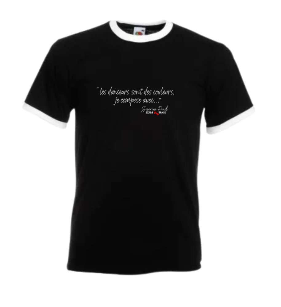T-shirt MC Nos Valeurs "S.Pinel" RINGER 165 (Coton) Unisexe